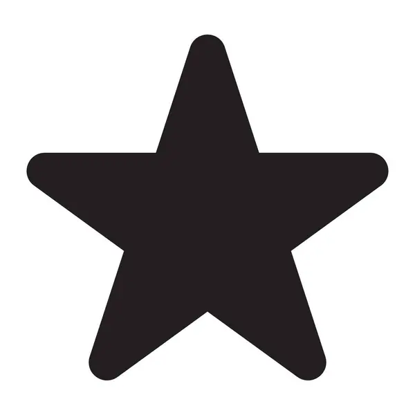 Beyaz arkaplanda yıldız simgesi vektörü