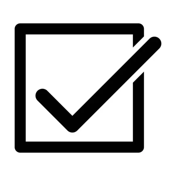 Beyaz arkaplanda kutu simgesi vektörünü işaretle