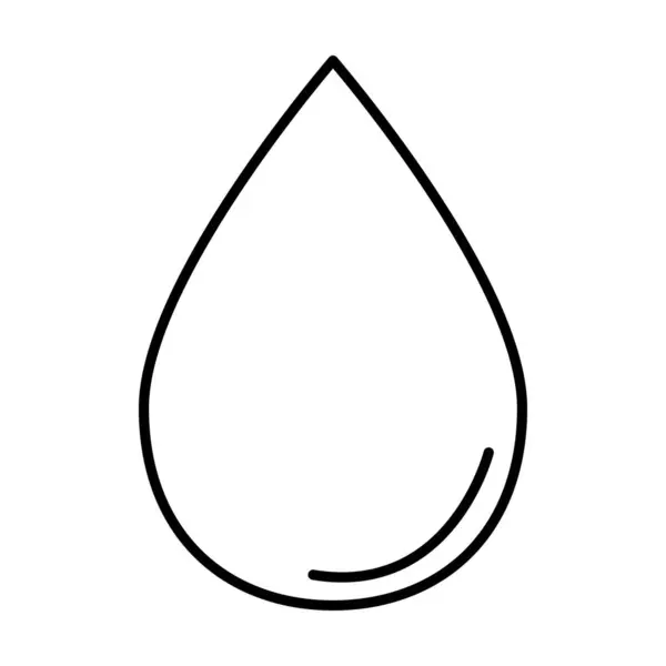 Beyaz arkaplanda su simgesi vektörü