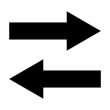 Beyaz arkaplanda ok simgesi vektörü