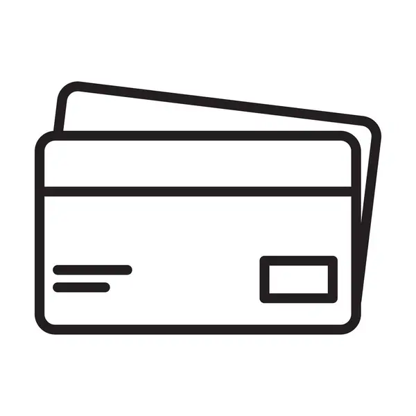 Beyaz arkaplanda kart simgesi vektörü