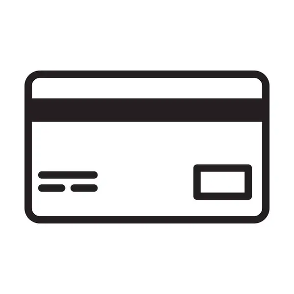 Beyaz arkaplanda kart simgesi vektörü