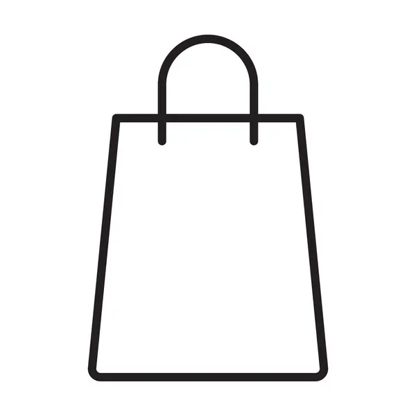 Beyaz arkaplanda alışveriş simgesi vektörü