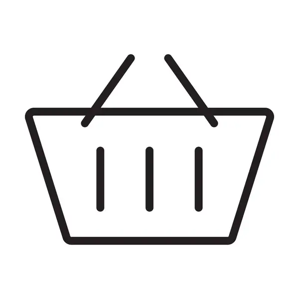 Beyaz arkaplanda alışveriş arabası simgesi vektörü