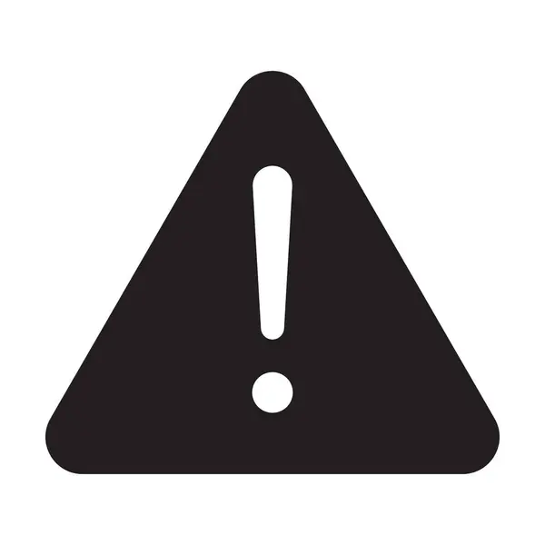 Beyaz arkaplanda uyarı işareti vektörü