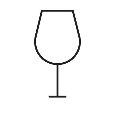 Beyaz arkaplanda cam simge vektörü