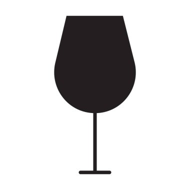 Beyaz arkaplanda cam simge vektörü