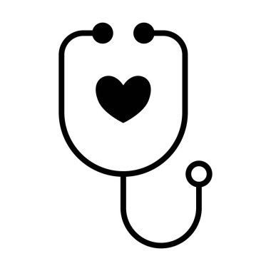 Beyaz arkaplanda hastane ekipmanı simgesi vektörü