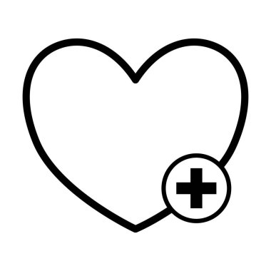 Beyaz arkaplanda hastane ekipmanı simgesi vektörü