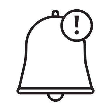 Beyaz arkaplanda bildirim simgesi vektörü