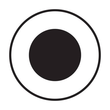 beyaz arkaplanda video simgesi vektörünü kaydet