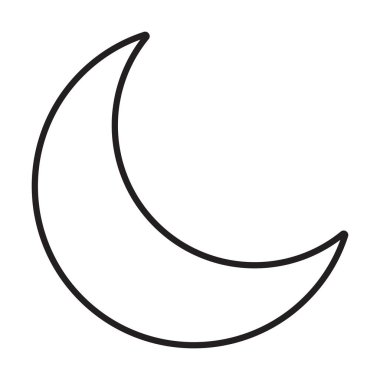 Beyaz arkaplanda uyku simgesi vektörü