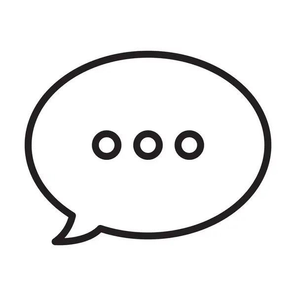 Beyaz arkaplanda sohbet simgesi vektörü