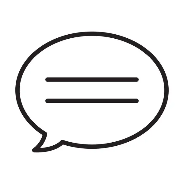 Beyaz arkaplanda sohbet simgesi vektörü