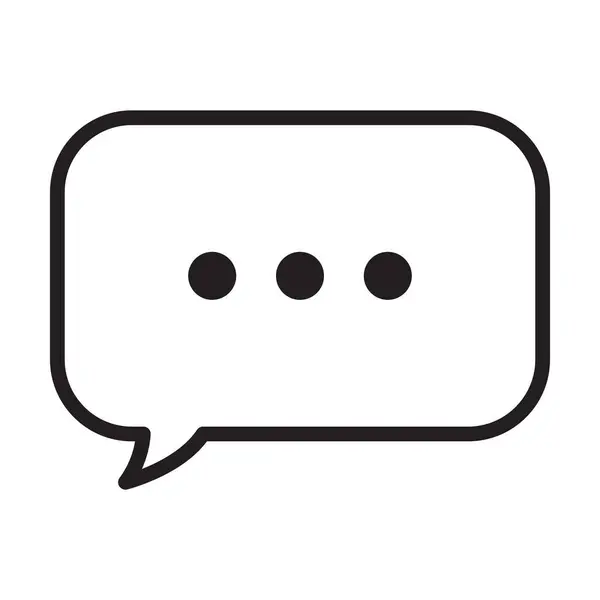 Beyaz arkaplanda sohbet simgesi vektörü