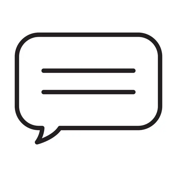 Beyaz arkaplanda sohbet simgesi vektörü