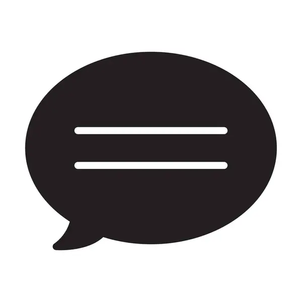 Beyaz arkaplanda sohbet simgesi vektörü