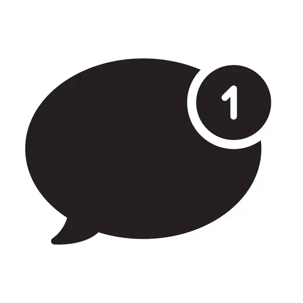 Beyaz arkaplanda sohbet simgesi vektörü