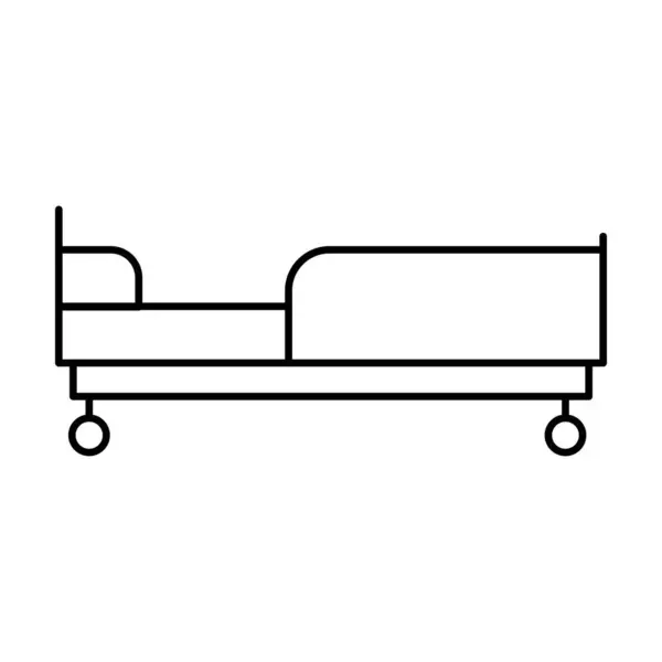 Beyaz arkaplanda hastane ekipmanı simgesi vektörü