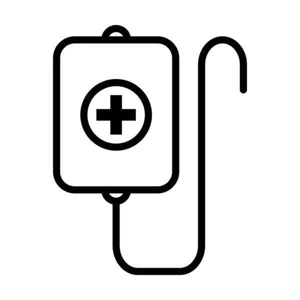 Beyaz arkaplanda hastane ekipmanı simgesi vektörü