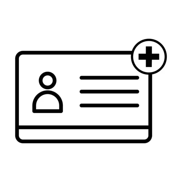 Beyaz arkaplanda hasta geçmişi simgesi vektörü