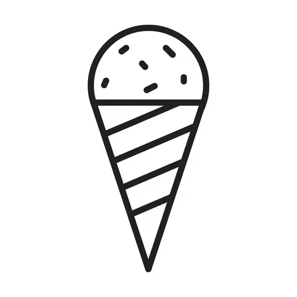 beyaz arkaplanda dondurma simgesi vektörü