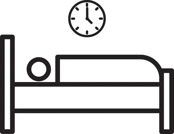 Beyaz arkaplanda uyku simgesi vektörü