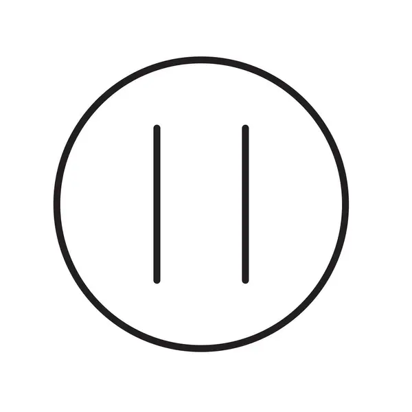 Beyaz arkaplanda video simgesi vektörünü durdur