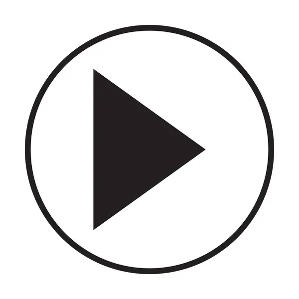 beyaz arkaplanda video simgesi vektörü