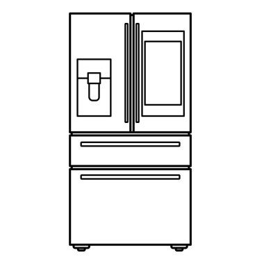 Logo ve daha fazlası için Akıllı Buzdolabı Simgesi