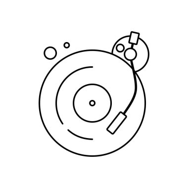 Klasik Gramofo Taslak Simgesi