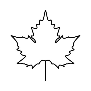 Logo ve Daha Fazla İçin Akçaağaç Yaprağı Özet Simgesi