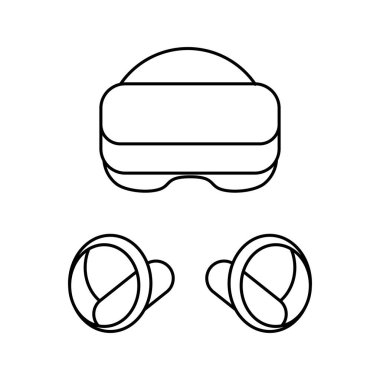 Sanal gerçeklik logo ve daha fazlası için simge özeti