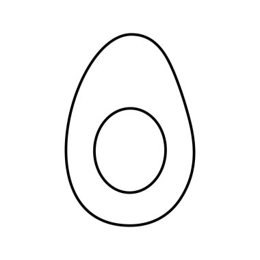 Logo ve Fazlası için Avokado Meyve Simgesi Bölümü