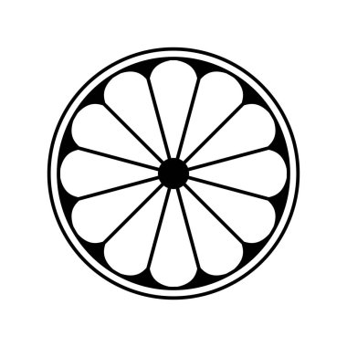 Logo ve Fazlası için Turuncu Meyve Simgesini Böl