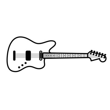 Logo ve Fazlası için Elektronik Gitar Simgesi