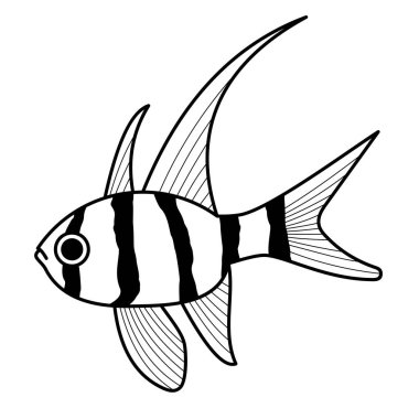 Logo için Pterapogon kauderni balık simgesi ve daha fazlası