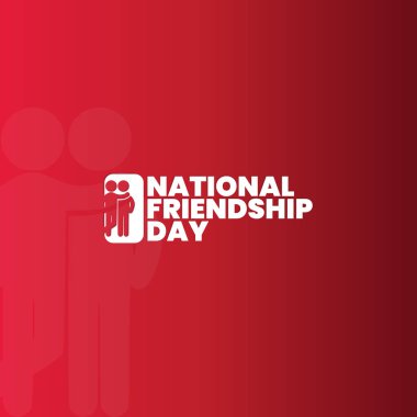 Ulusal dostluk günü, sosyal medya paylaşımı, web, poster, arkaplan, tebrik kartı, pankart konsepti, satışa uygun, vektör illüstrasyonu.