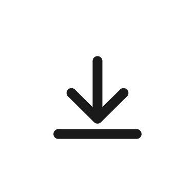 Simge indir. Aşağı ok