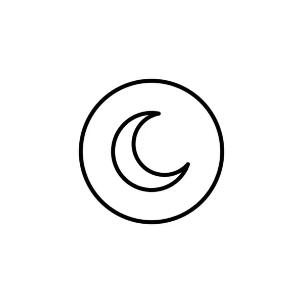 stock vector Moon icon. Night icon.