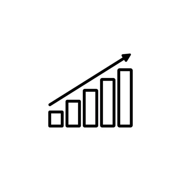 Grafik simgesi vektörü. Grafik ve çizelge.