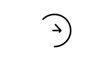 Ok simgesi animasyonu. Vektör animasyonu. Simge animasyonu. Ok simgesi videosu.