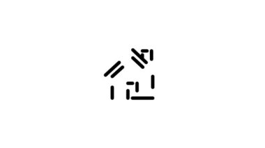 Ev ikonu animasyonu. Ev ikonu. Simge canlandırması.