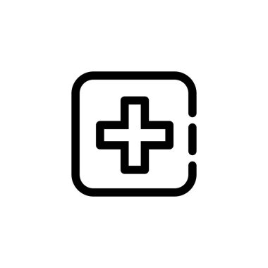 Artı simge vektörü. Artı simge.