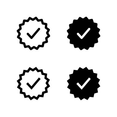 İşaretleme simgesi seti. Evet ikonlar. Simge ayarlandı.