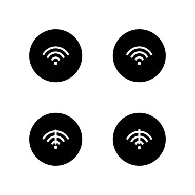 Wifi symbol icon set. Wifi icons. Connection icon. Icon set. clipart