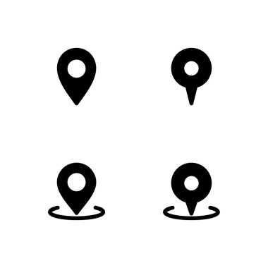 Konum simgesi belirlendi. Konum simgesi ayarlandı. Adres simgesi seti.