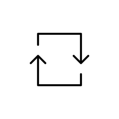 Satır simgesini döndür. Simge vektörünü döndür. Çember ok simgesi.