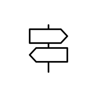 İmza simgesi vektörü. Yol simgesi.