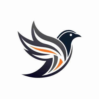 Kuş Minimalist logo simgesi